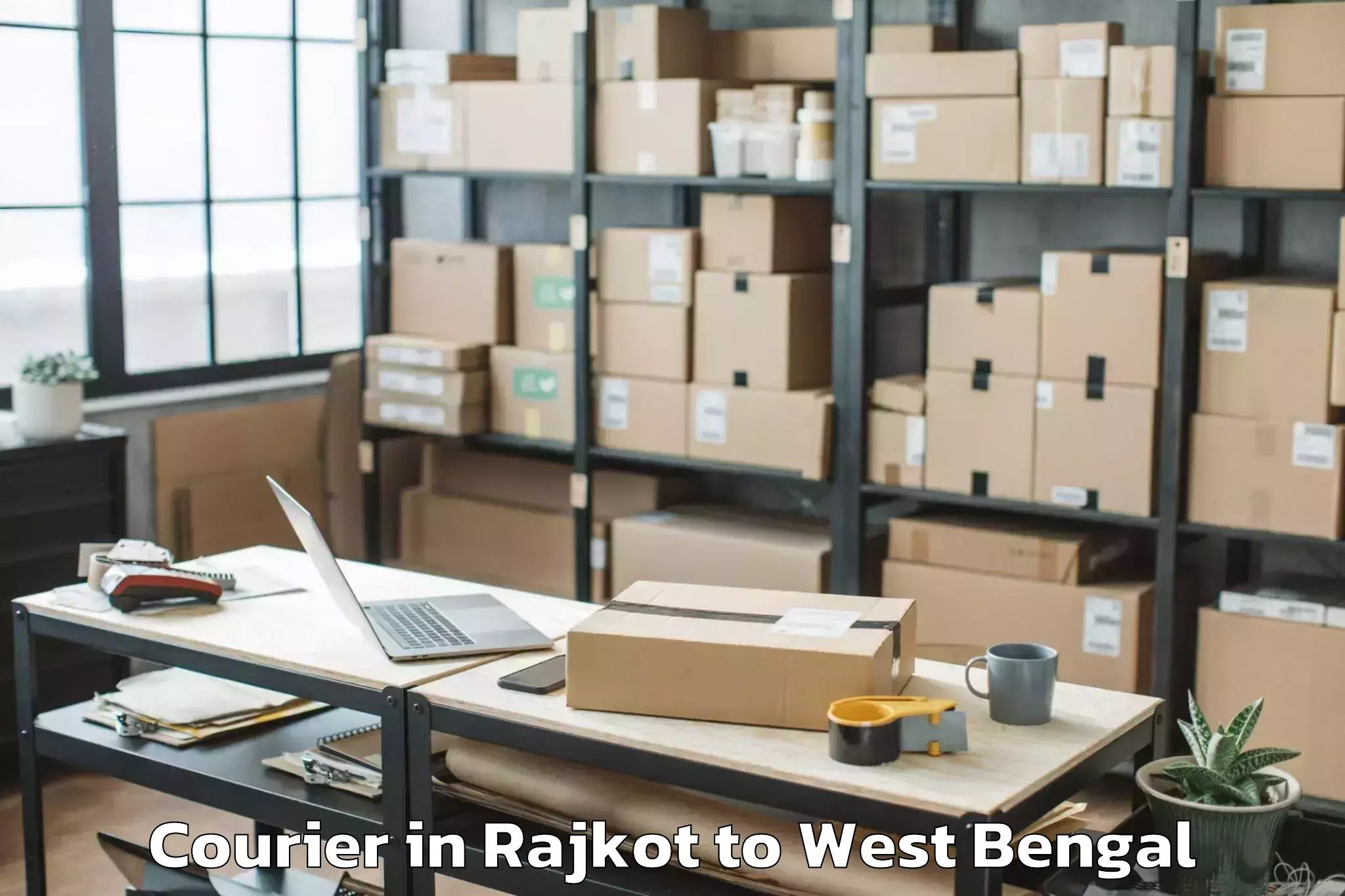 Book Rajkot to Bamangola Courier